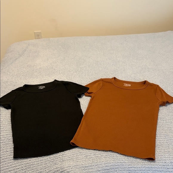 Time and Tru Tops - Time and Tru Black and Brown Women’s Tee Bundle